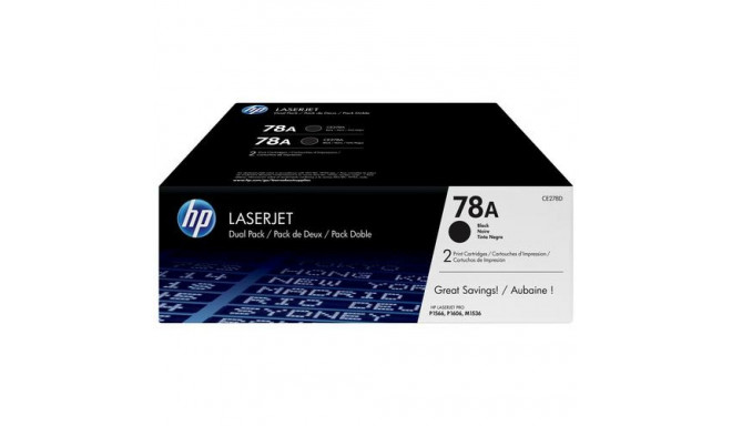 HP 78A 2-pack Black Original LaserJet Toner Cartridges