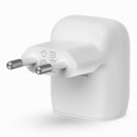 "Belkin Dual 20W USB-C Ladegerät incl. Lightning, weiß"