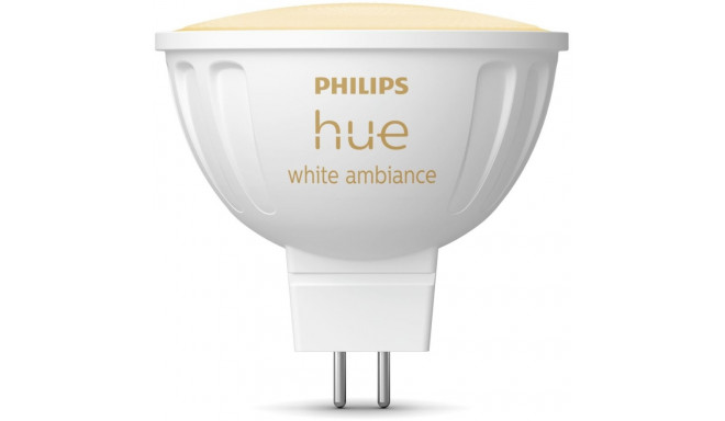 "Philips Hue White Ambiance MR16 LED Lampe Einzelpack 400lm"
