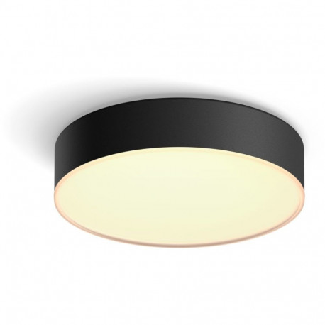 "Philips Hue White Ambiance Enrave Deckenleuchte S Schwarz 1200lm inkl DS"