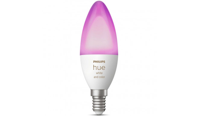 "Philips Hue White & Color Ambiance E14 Kerze Einzeplack 470lm"