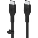 "Belkin Flex USB-C/USB-C Kabel, Schnellladen bis 60W,2m schwarz"