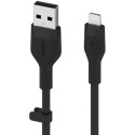 "Belkin Flex Lightning/USB-A, Apple zert., 1m, schwarz"