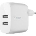 "Belkin Dual USB-A Ladegerät, 24W, weiß"