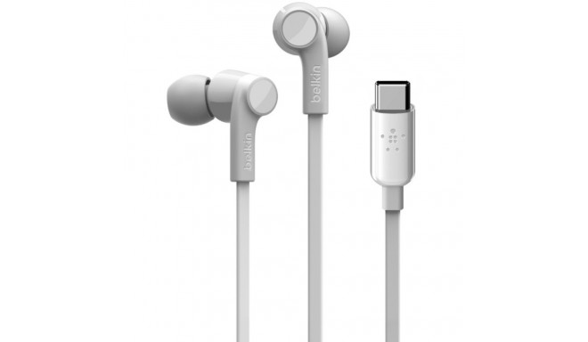 "Belkin Rockstar In-Ear Kopfhörer mit USB-C Connector, weiß"