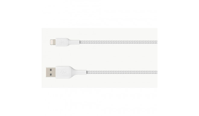 "Belkin Lightning Lade/Sync Kabel ummantelt mfi 1m weiß"