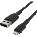 "Belkin Lightning Lade/Sync Kabel ummantelt mfi 15cm schwarz"