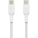 "Belkin USB-C/USB-C Kabel ummantelt, 1m, weiß"