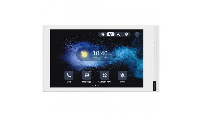 "Akuvox Indoor-Station S563 with logo, Touch Screen, POE, white"