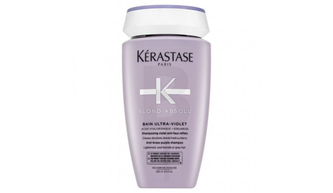 Kérastase Blond Absolu Bain Ultra-Violet toitev šampoon plaatinablondidele ja hallidele juustele 250