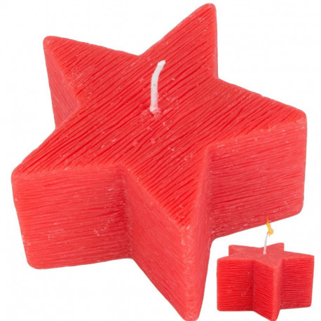 Christmas candle Red Star tree 1 pcs | 5h