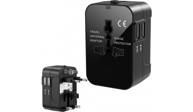 Fusion laadijaadapter UK | US | AU | CH | EU | USB 2.1A | (220V) must