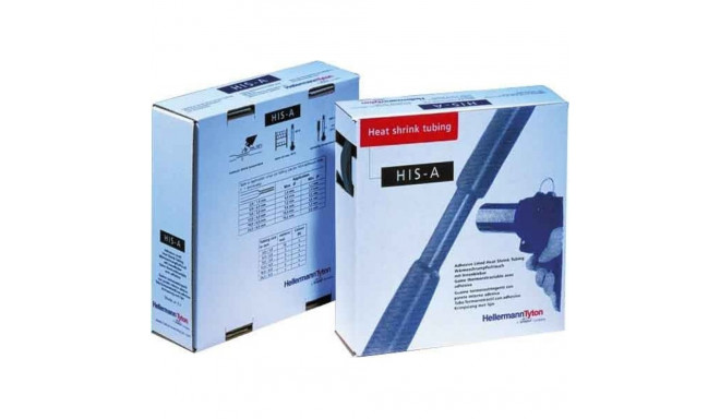 Heat shrink sleeve; glued; 3: 1; 3mm; L: 10m; black; -55÷125°C