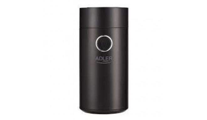 Adler Coffee grinder AD4446bs 150 W, Coffee beans capacity 75 g, Lid safety switch, Black