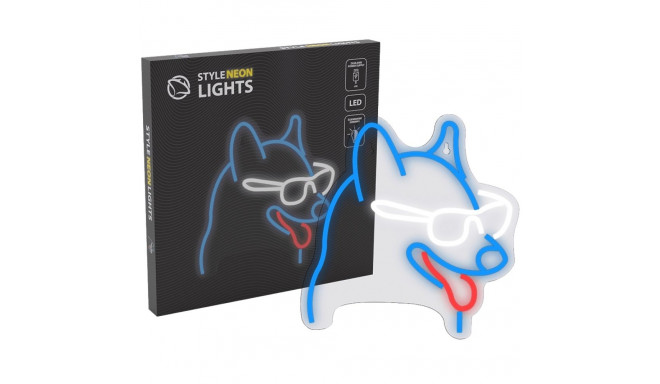 Manta SNL69MT Style Neon Lights Dog With Glasses