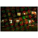 Waterproof laser projector for garden and home - projection of snowflakes and stars