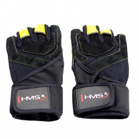 Black / Yellow HMS RST01 rL gym gloves