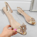 Transparent S.Barski W OLI248C gold sandals (36) Transparent S.Barski W OLI248C gold sandals (36)