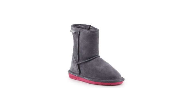 BearPaw Emma Toddler Zipper Jr 608TZ-903 Charcoal Pomberry Winter Boots (EU 28)