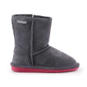 BearPaw Emma Toddler Zipper Jr 608TZ-903 Charcoal Pomberry winter shoes (EU 28)