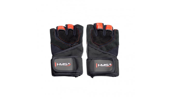 Black / Red HMS RST01 rM gym gloves