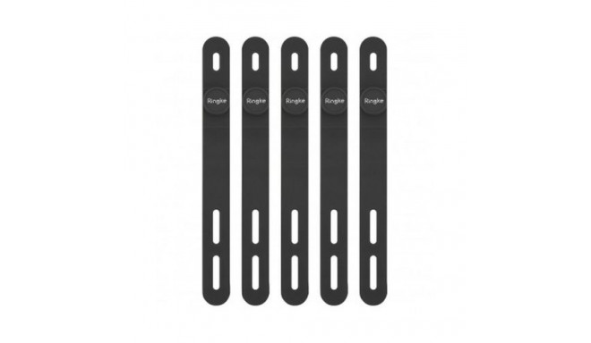 Ringke Silicone Cable Tie (5pcs) Black