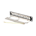 PATCH PANEL BLANK 12 PORT 1U 19" FTP FOR KEYSTONE MODULES BLACK LANBERG V2