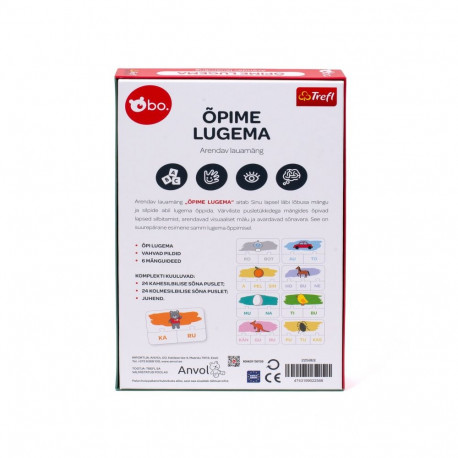 bo. educational board game "Syllables" (In Estonian lang.)