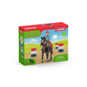 SCHLEICH FARM WORLD Kauboi tüdruk tünnivõistlus