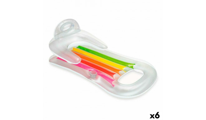 Inflatable Pool Chair Intex Rainbow 160 x 53 x 85 cm (6 Units)