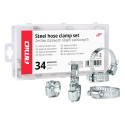 Tigu tüüpi voolikuklambrite komplekt 34 tk amio-04126