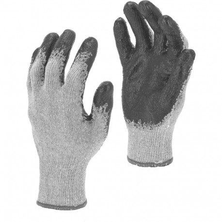 Lateksist hall-mustad kindad l212510p, 12 paari, "10", ce, lahti