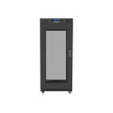 LANBERG vabalt seisev rack 19-tolline kapp 27U 600x800 võrgust uks LCD must