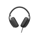 LOGITECH Zone Vibe Wireless Headset full size Bluetooth wireless USB-C via Bluetooth adapter graphit