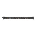 DIGITUS 1U Alumiinium PDU Kapisse Paigaldatav 16A 4000W 250VAC 50/60Hz 7x pistikupesa CEE 7/7 2m kaa