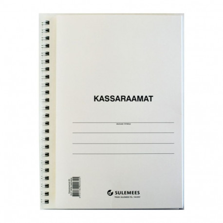 Form A5 self-copying cash book with spiral