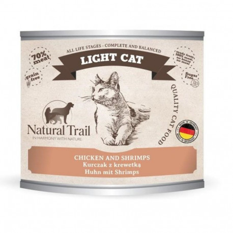 Wet Cat Food - Natural Trail Light Chicken with Shrimp 200g