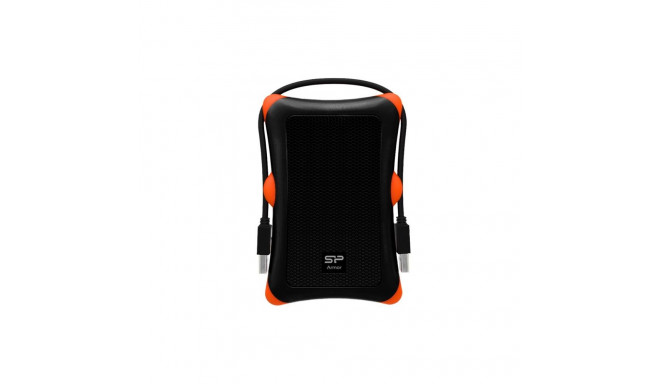 External hard drive box - Silicon Power Armor A30 USB 3.2 Black, Orange