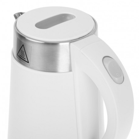 Electric Kettle - ADLER AD 1372W 0.6L Touch Control Silver/White