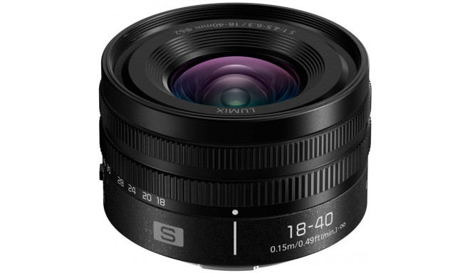 Panasonic LUMIX S 18-40mm / F4.5-6.3 / L-mount / (S-R1840)