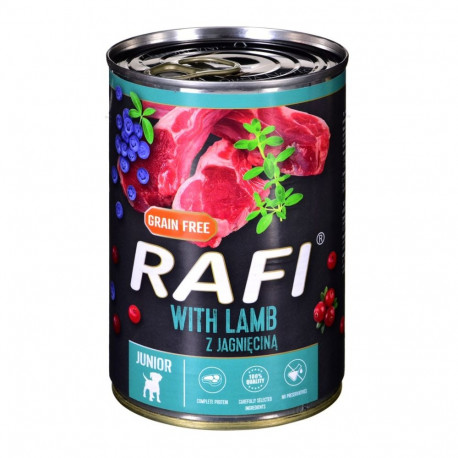 Dog Food - Dolina Noteci Rafi Junior With Lamb, Cranberry And Blueberr