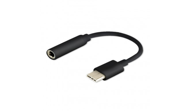 USB Audio Adapter - SAVIO Type 3.1 C to 3.5mm Audio Adapter, Black