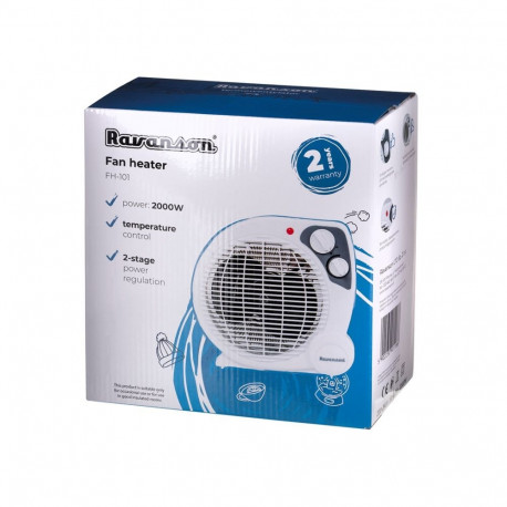 Electric Space Heater - Ravanson FH-101 2000W Indoor White