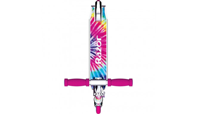 Scooter - Razor A Tie-Dye 2-Wheel Adjustable Folding Multicolour