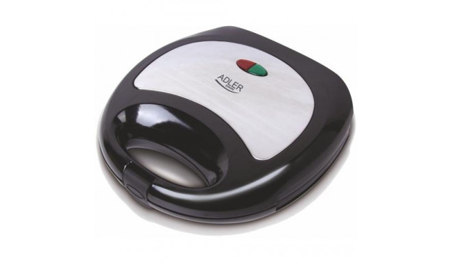 Adler AD 3015 sandwich maker 750 W Black, Silver