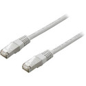 Deltaco FTP Cat7 Patch Cable, 1m networking cable Grey