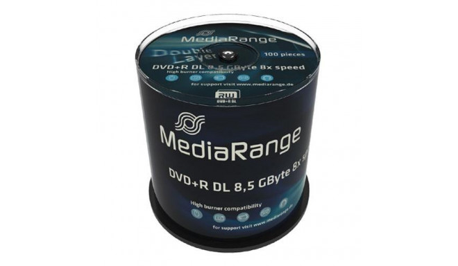 MediaRange MR470 blank DVD 8.5 GB DVD+R DL 100 pc(s)