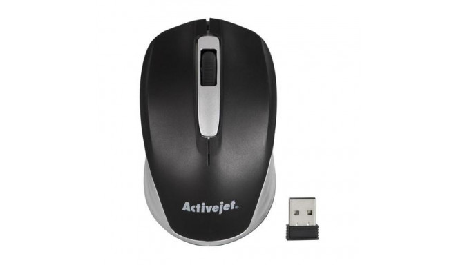 Activejet AMY-313 wireless computer mouse (optical; 1200 DPI; black)