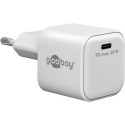 Goobay 65370 mobile device charger Headphones, Laptop, Smartphone, Tablet White AC Fast charging Ind