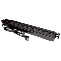 Alantec PZ09 power extension 1.8 m 9 AC outlet(s) Indoor Black